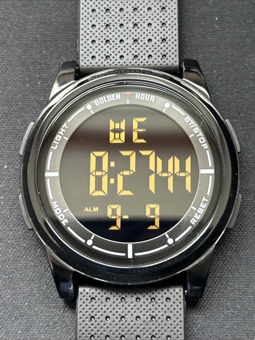 Golden Hour All Black Digital Watch